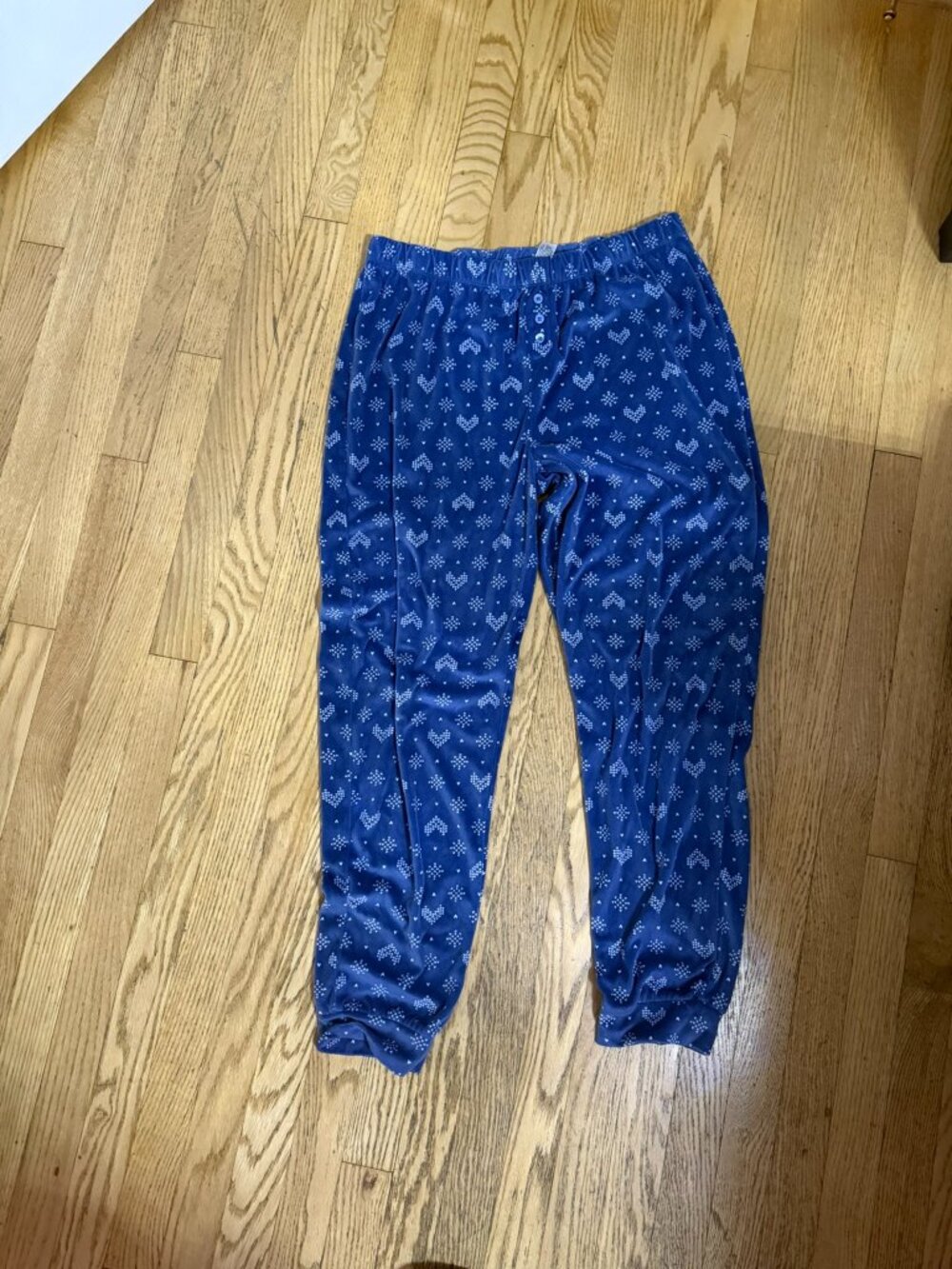Cuddl Duds Double Plush Velour Satin Leggings